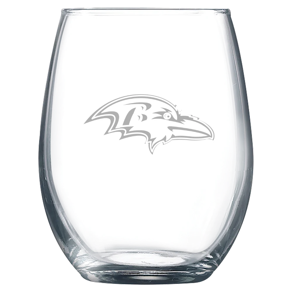 Baltimore Ravens Polar Camel 9 oz. Stemless Wine Glass