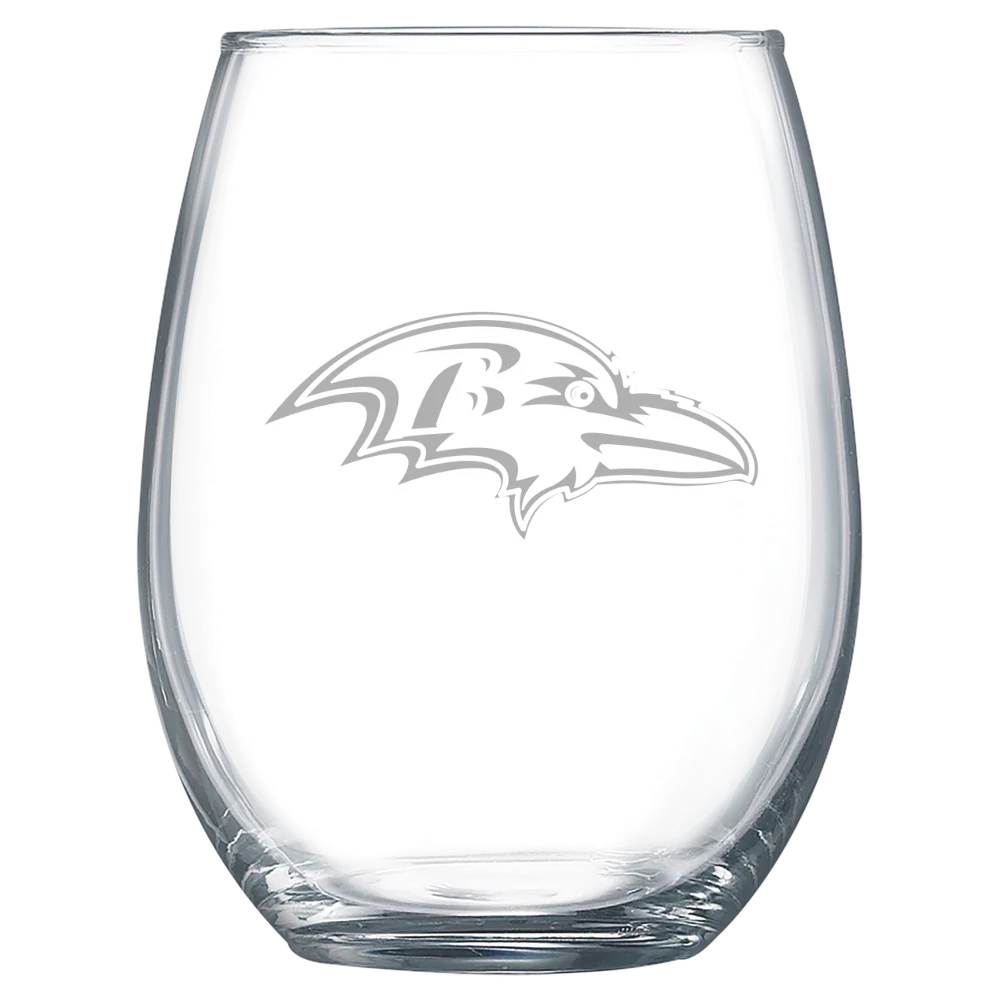 Baltimore Ravens Polar Camel 15 oz. Stemless Wine Glass