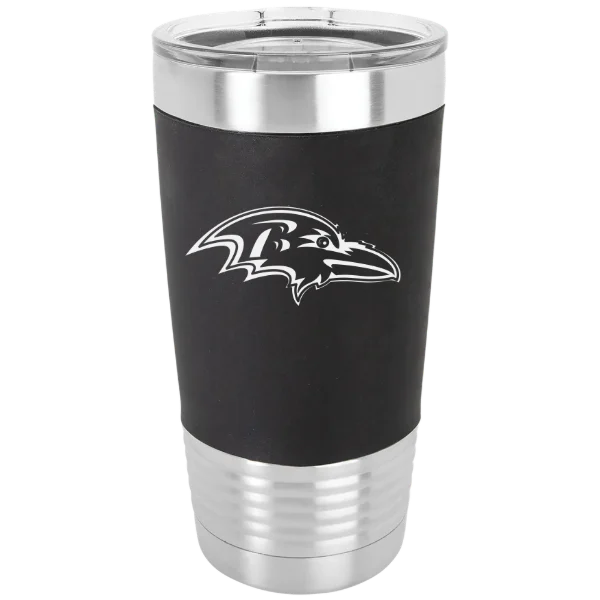 Baltimore Ravens Polar Camel 20 oz. Silicone Grip Tumbler with Standard Lid