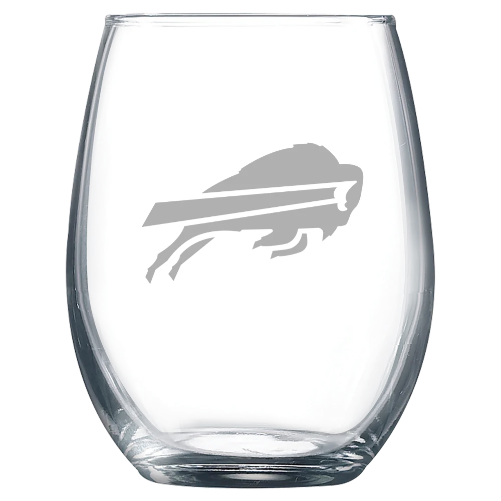 Buffalo Bills Polar Camel 9 oz. Stemless Wine Glass