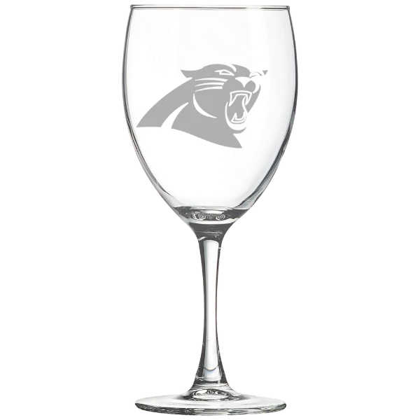 Carolina Panthers Polar Camel 10 1/2 oz. Wine Glass