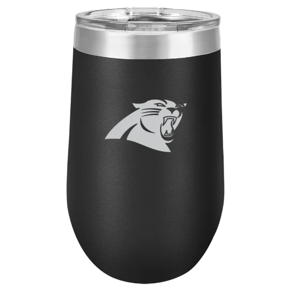 Carolina Panthers Polar Camel 16 oz. Stemless Wine Tumbler