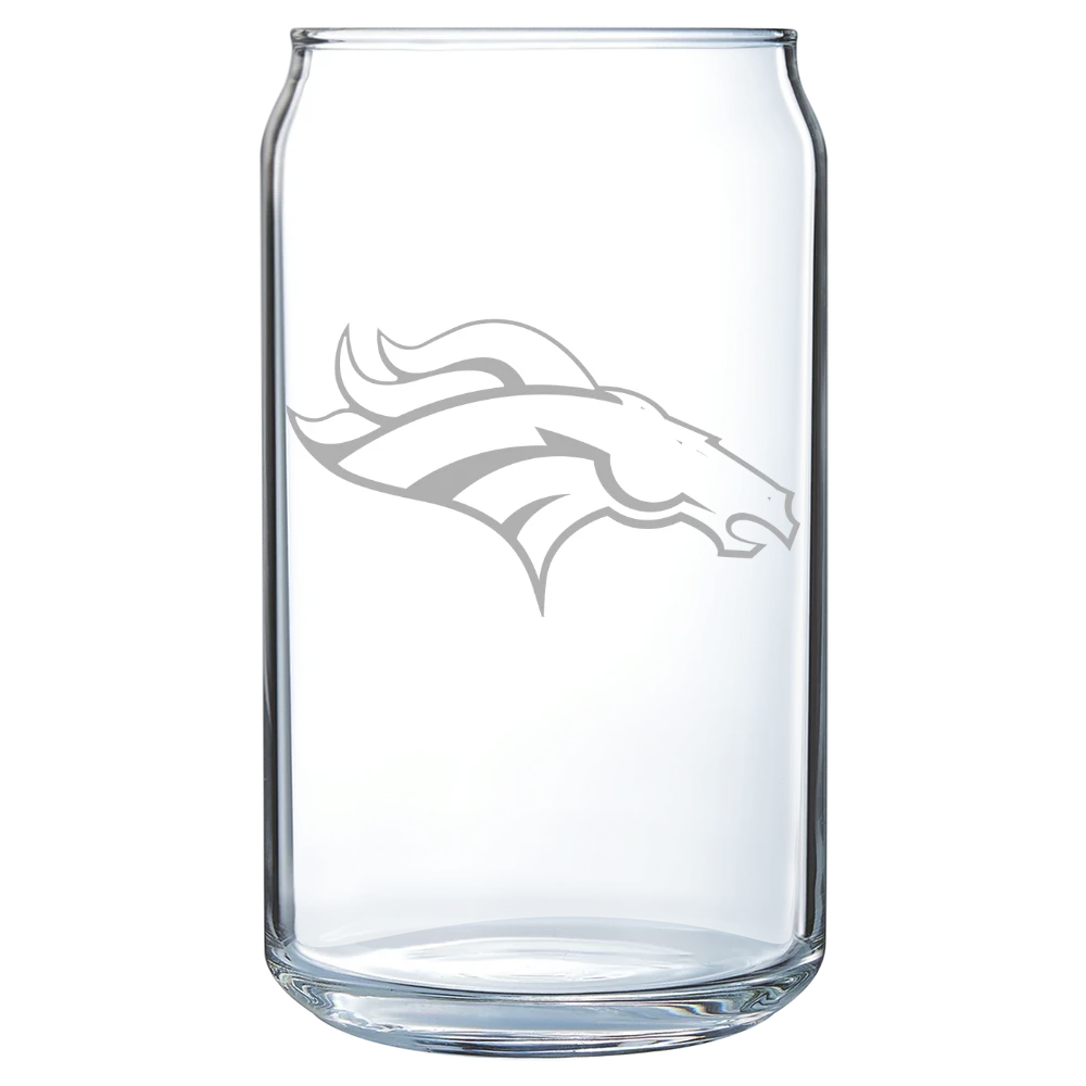 Denver Broncos Polar Camel 16 oz. Can Glass