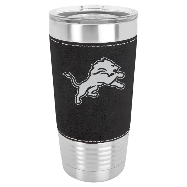 Detroit Lions Polar Camel 20 oz. Leatherette Grip Tumbler with Standard Lid