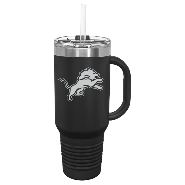 Detroit Lions Polar Camel 40 oz. Travel Mug with Snap Lid & Straw