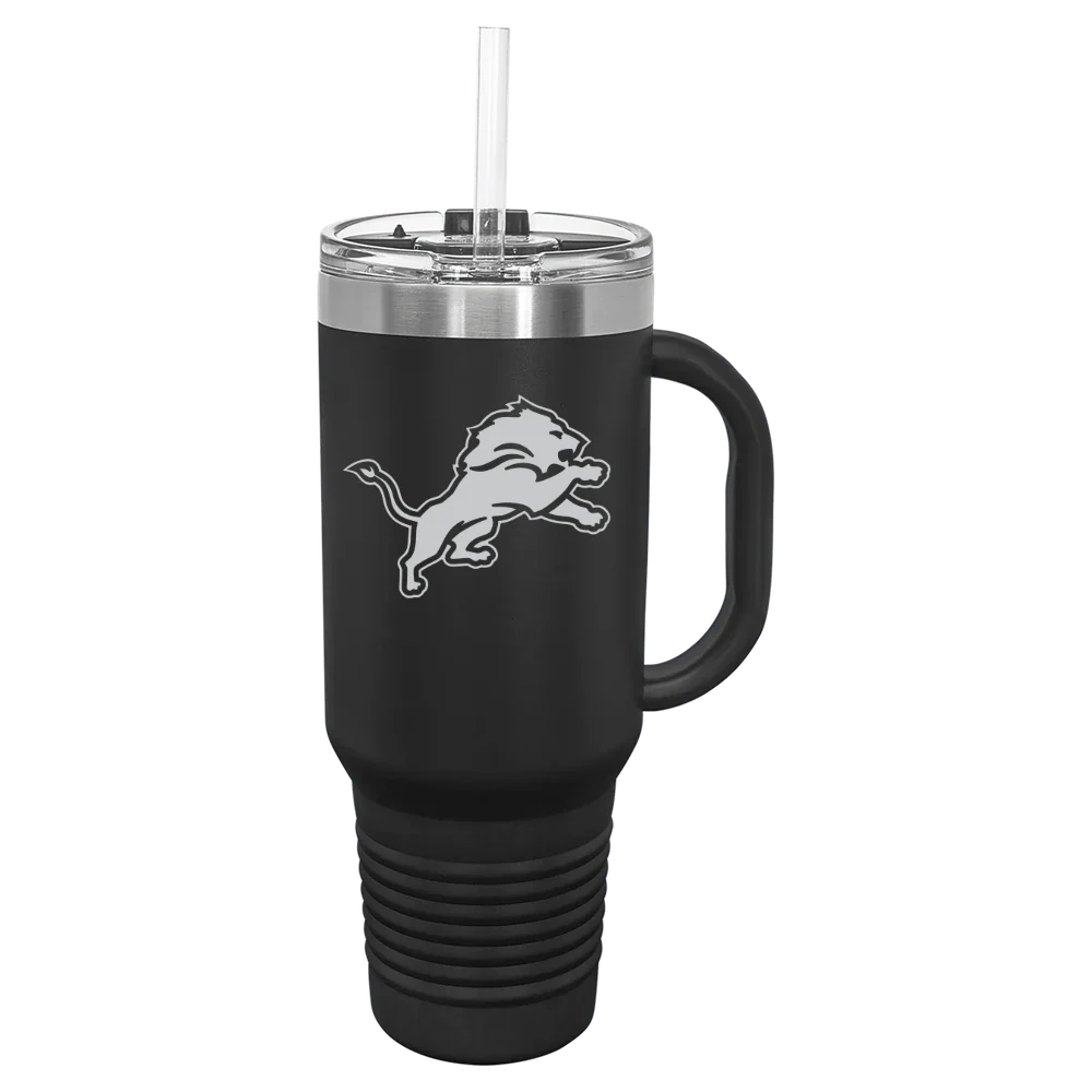 Detroit Lions Polar Camel 40 oz. Travel Mug with Snap Lid & Straw