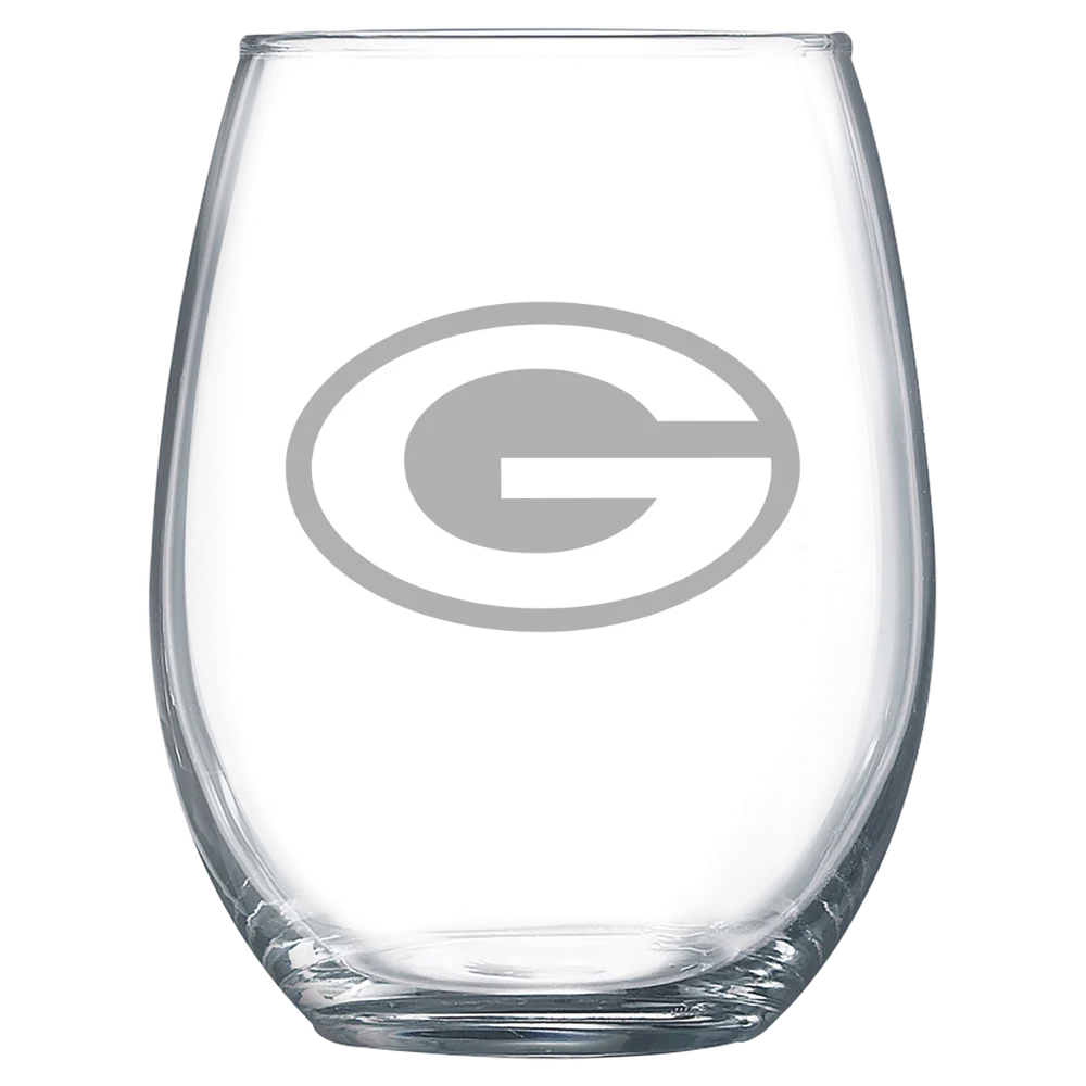 Green Bay Packers Polar Camel 15 oz. Stemless Wine Glass