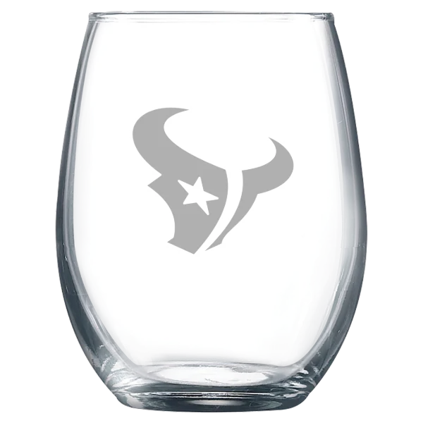 Houston Texans Polar Camel 9 oz. Stemless Wine Glass