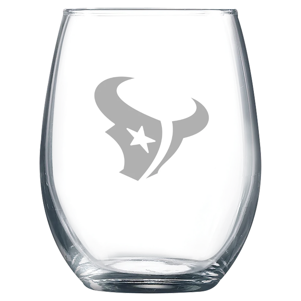 Houston Texans Polar Camel 9 oz. Stemless Wine Glass