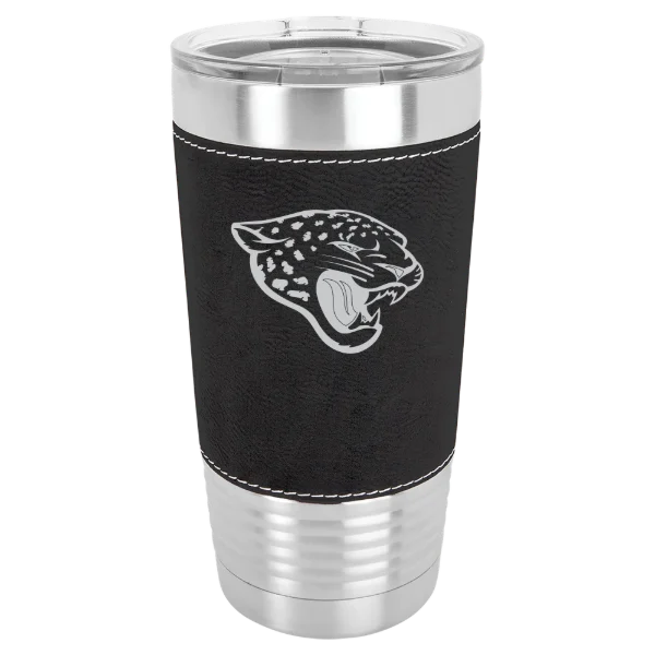 Jacksonville Jaguars Polar Camel 20 oz. Leatherette Grip Tumbler with Standard Lid