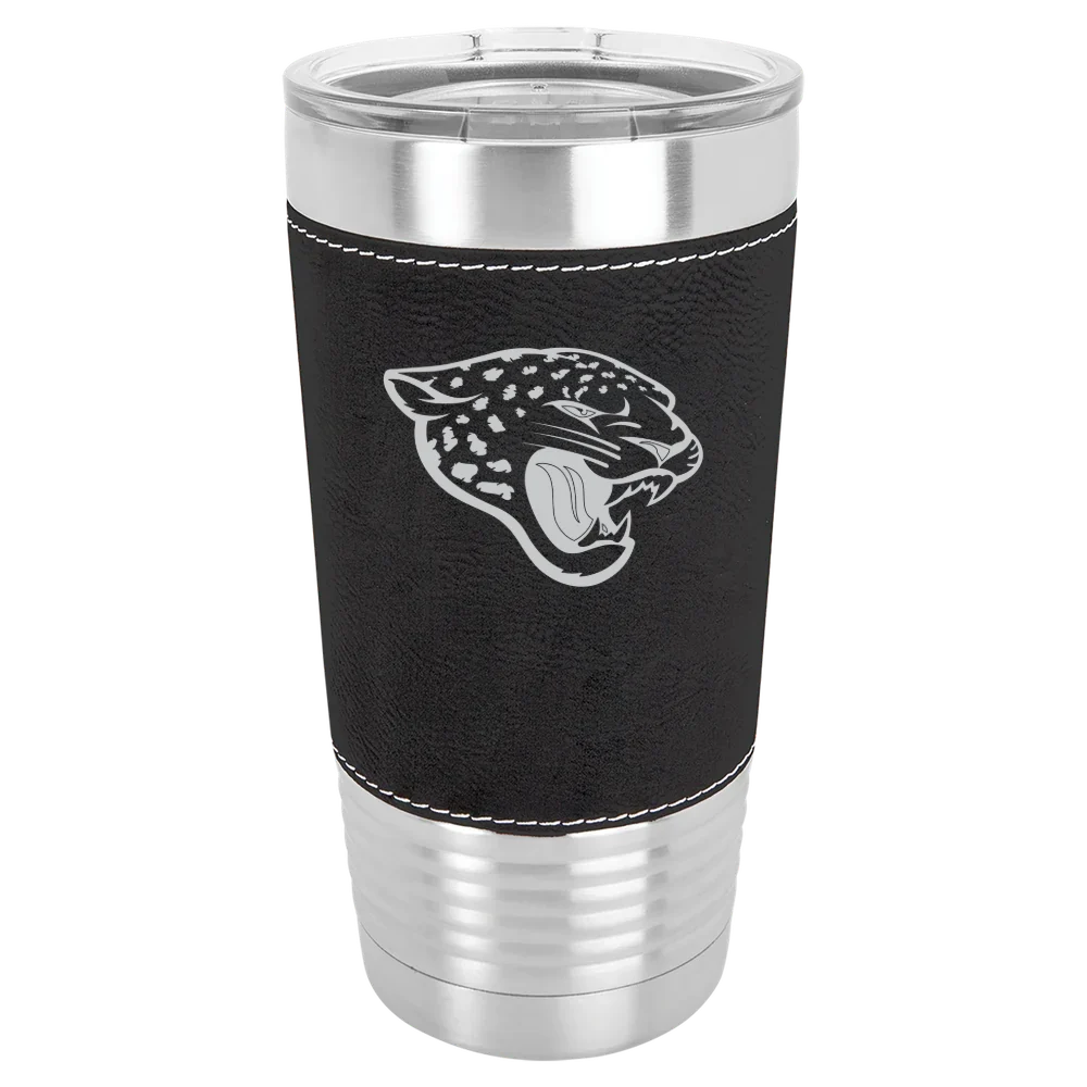 Jacksonville Jaguars Polar Camel 20 oz. Leatherette Grip Tumbler with Standard Lid
