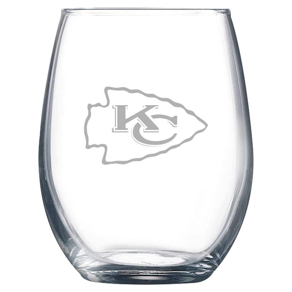Kansas City Chiefs Polar Camel 9 oz. Stemless Wine Glass