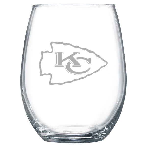 Kansas City Chiefs Polar Camel 15 oz. Stemless Wine Glass