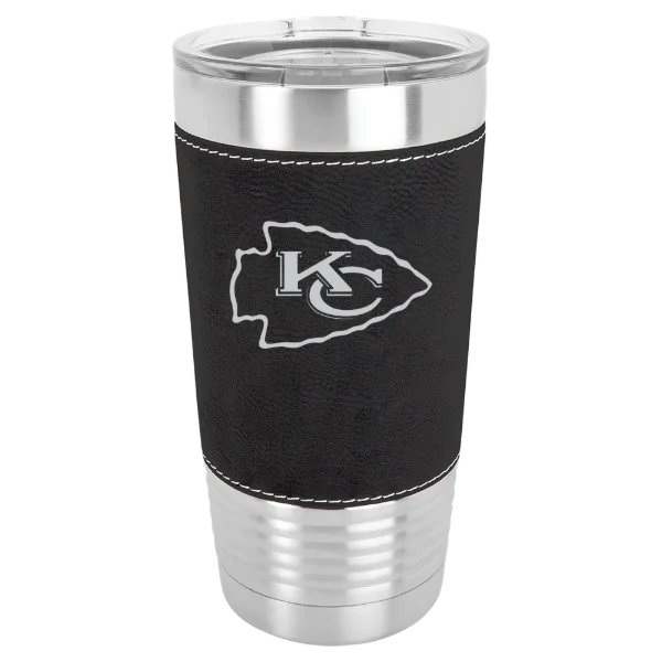 Kansas City Chiefs Polar Camel 20 oz. Leatherette Grip Tumbler with Standard Lid
