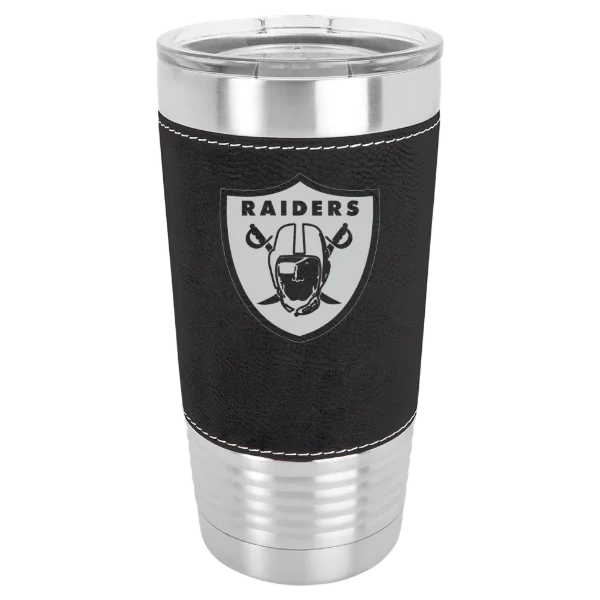 Las Vegas Raiders Polar Camel 20 oz. Leatherette Grip Tumbler with Standard Lid