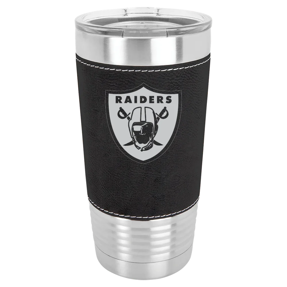 Las Vegas Raiders Polar Camel 20 oz. Leatherette Grip Tumbler with Standard Lid