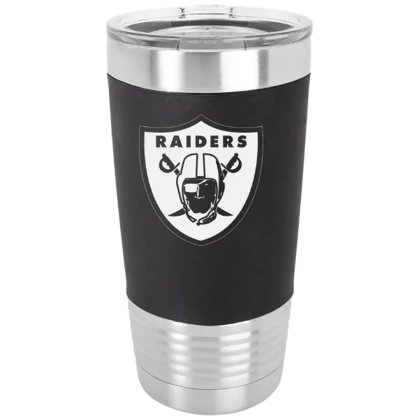 Las Vegas Raiders Polar Camel 20 oz. Silicone Grip Tumbler with Standard Lid