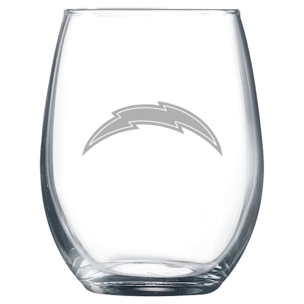Los Angeles Chargers Polar Camel 9 oz. Stemless Wine Glass