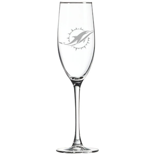 Miami Dolphins Polar Camel 8 oz. Champagne Flute