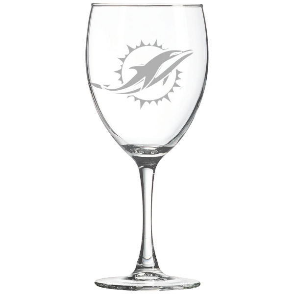 Miami Dolphins Polar Camel 10 1/2 oz. Wine Glass