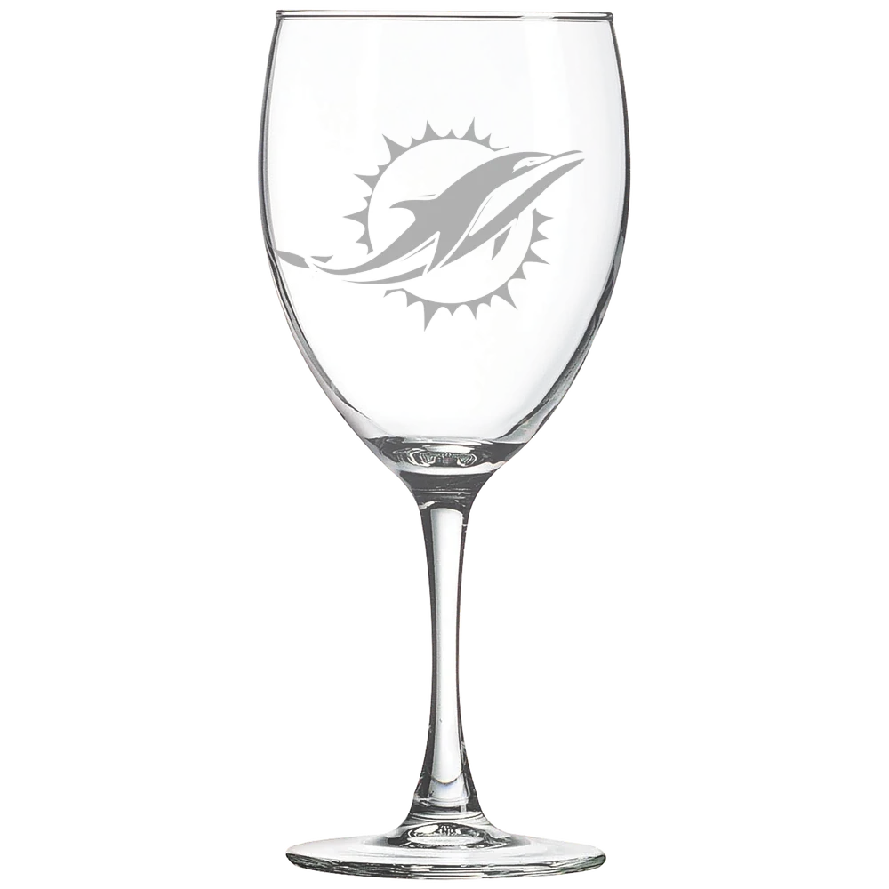 Miami Dolphins Polar Camel 10 1/2 oz. Wine Glass