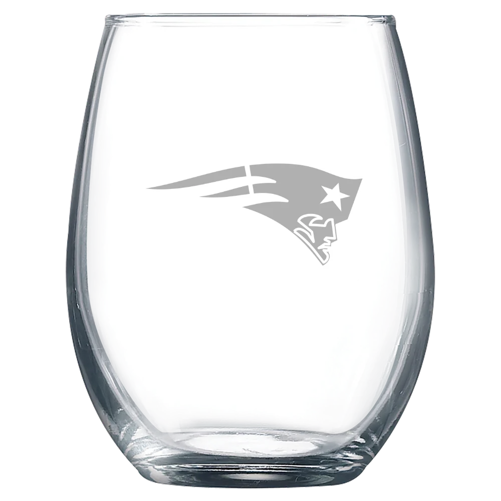 New England Patriots Polar Camel 9 oz. Stemless Wine Glass