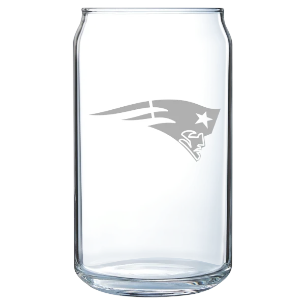 New England Patriots Polar Camel 16 oz. Can Glass