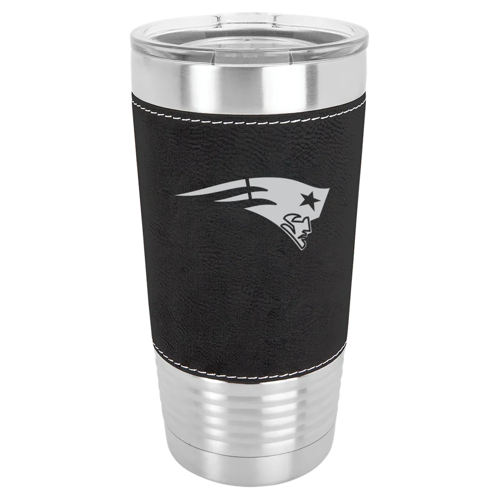 New England Patriots Polar Camel 20 oz. Leatherette Grip Tumbler with Standard Lid
