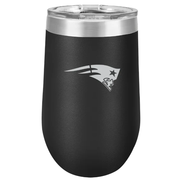 New England Patriots Polar Camel 16 oz. Stemless Wine Tumbler