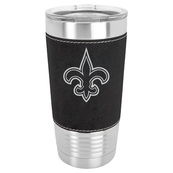 New Orleans Saints Polar Camel 20 oz. Leatherette Grip Tumbler with Standard Lid