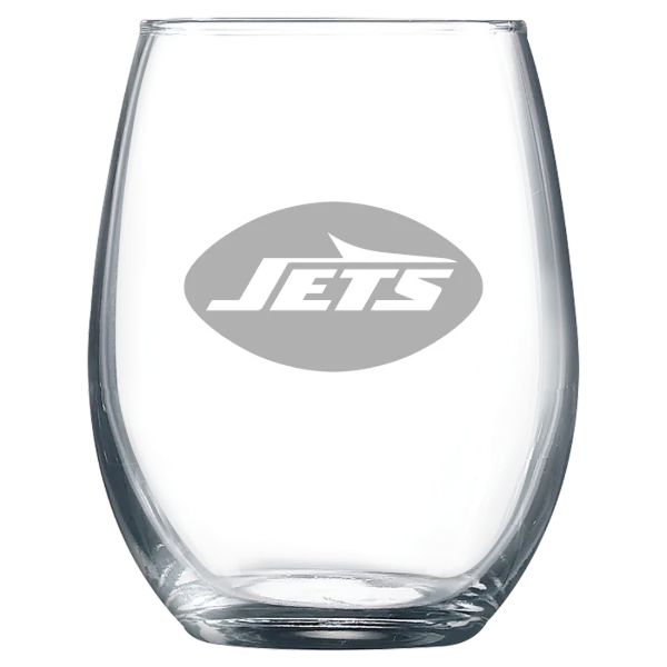New York Jets Polar Camel 9 oz. Stemless Wine Glass