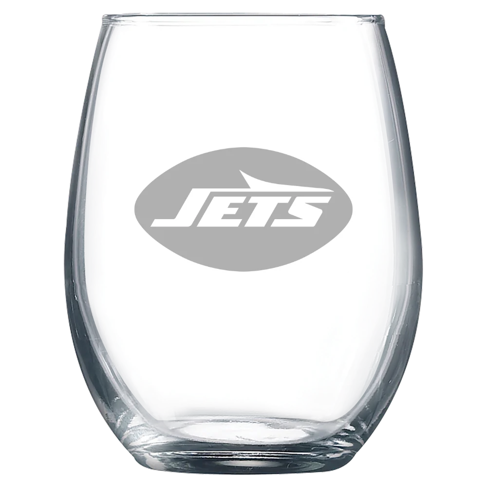 New York Jets Polar Camel 9 oz. Stemless Wine Glass