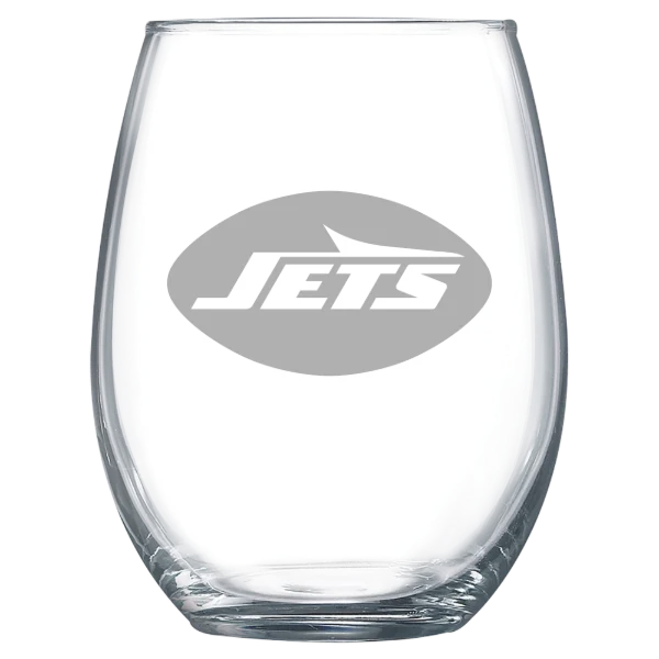 New York Jets Polar Camel 15 oz. Stemless Wine Glass