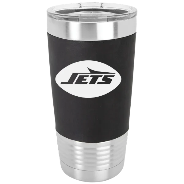 New York Jets Polar Camel 20 oz. Silicone Grip Tumbler with Standard Lid