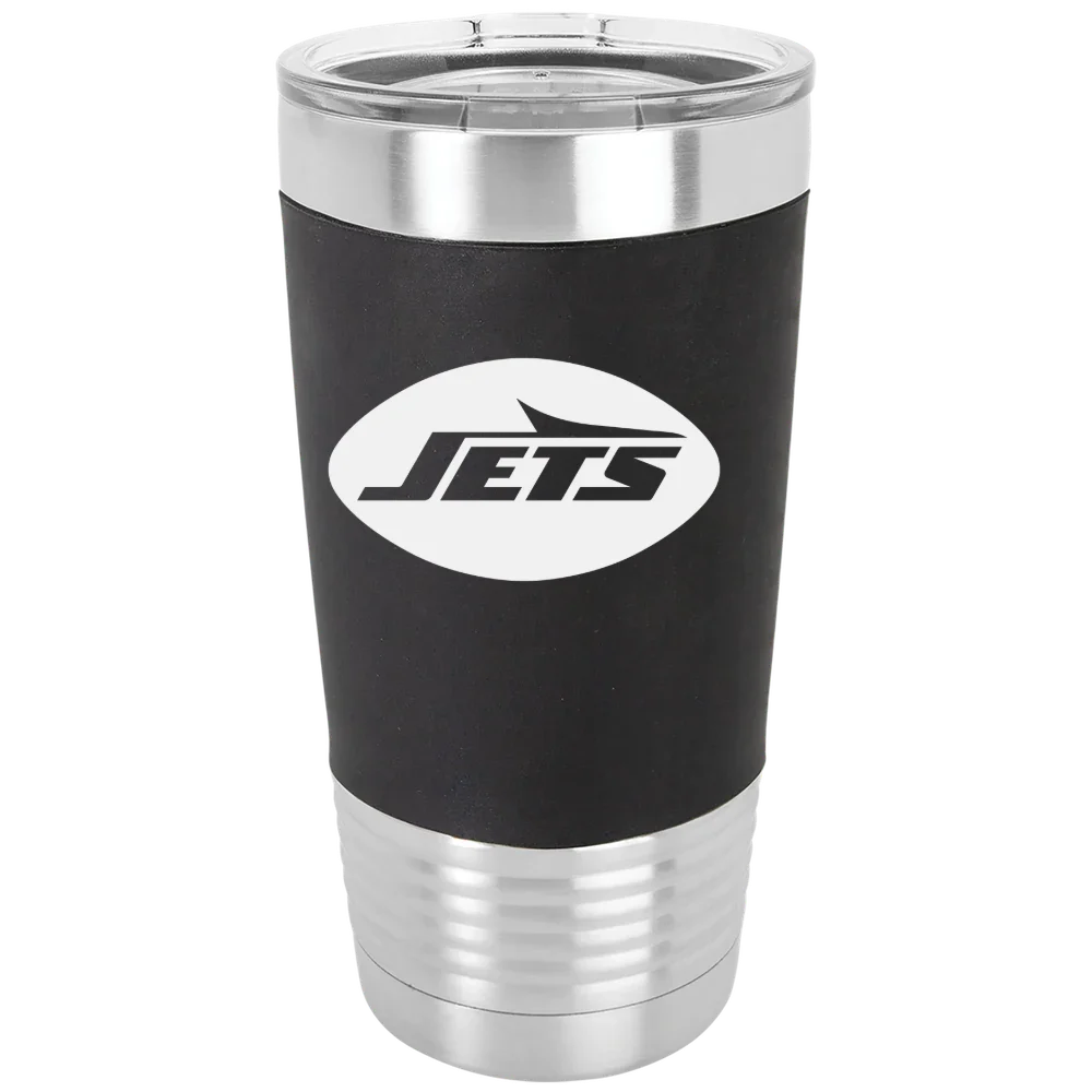 New York Jets Polar Camel 20 oz. Silicone Grip Tumbler with Standard Lid