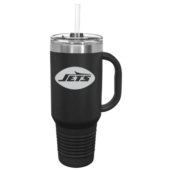 New York Jets Polar Camel 40 oz. Travel Mug with Snap Lid & Straw