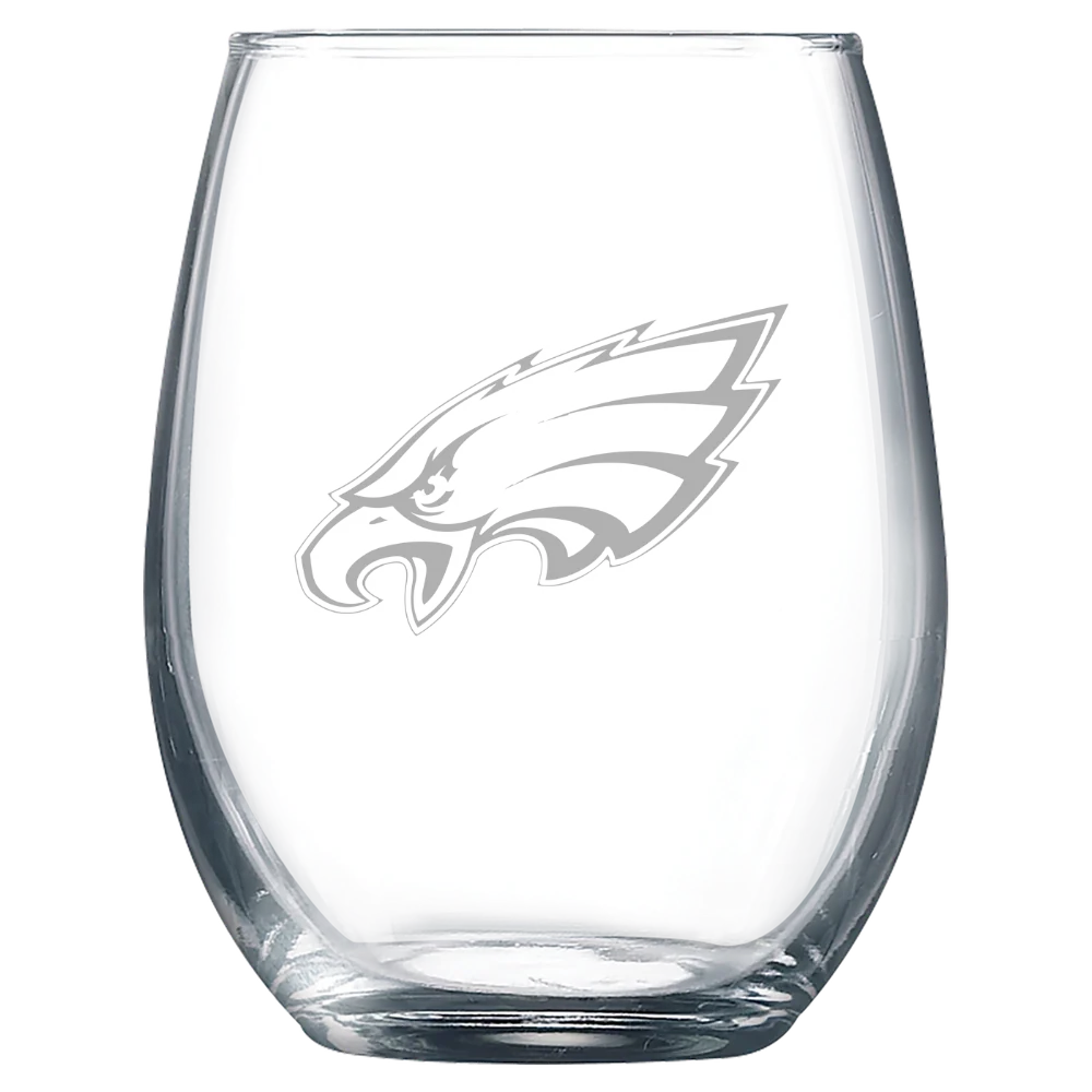 Philadelphia Eagles Polar Camel 9 oz. Stemless Wine Glass