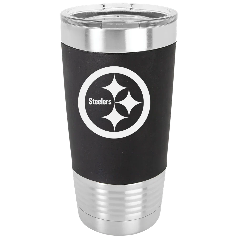 Pittsburgh Steelers Polar Camel 20 oz. Silicone Grip Tumbler with Standard Lid