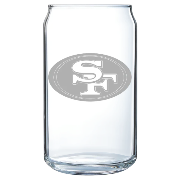 San Francisco 49ers Polar Camel 16 oz. Can Glass