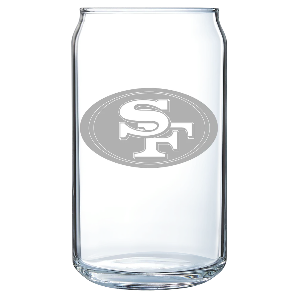 San Francisco 49ers Polar Camel 16 oz. Can Glass