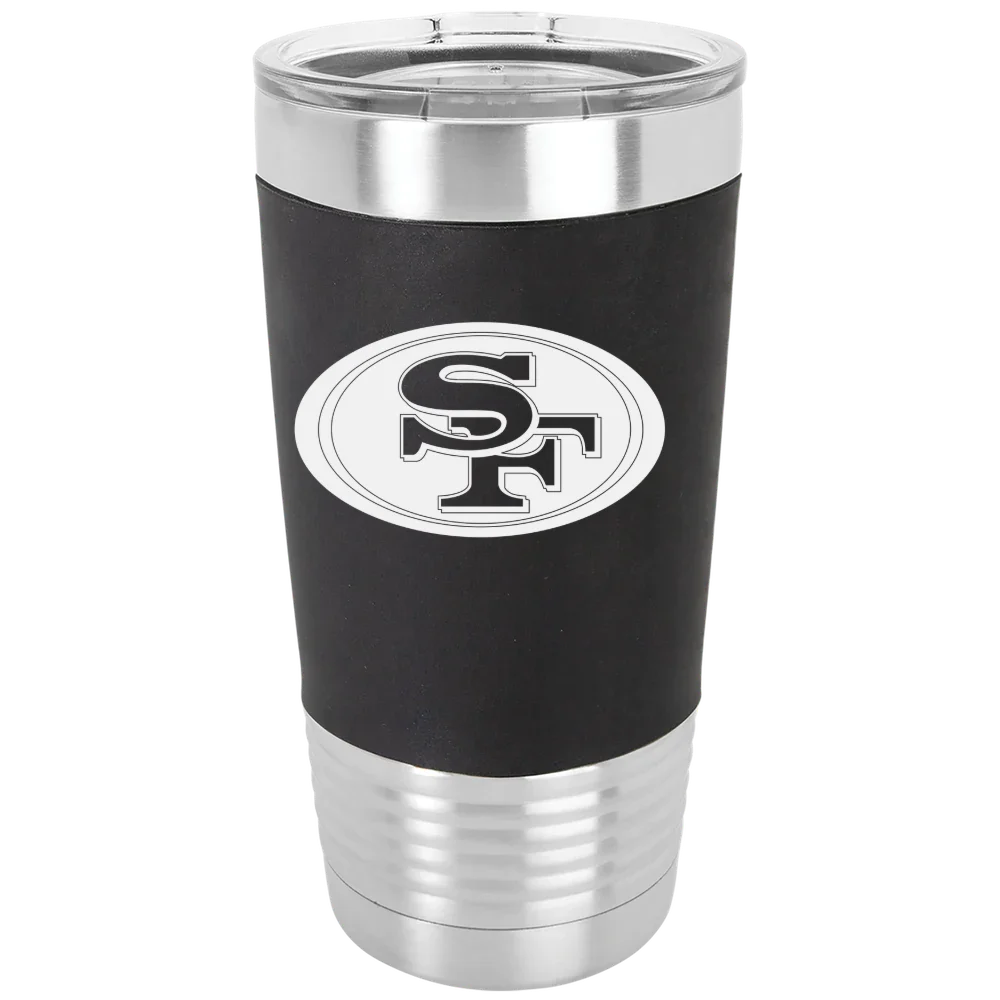 San Francisco 49ers Polar Camel 20 oz. Silicone Grip Tumbler with Standard Lid