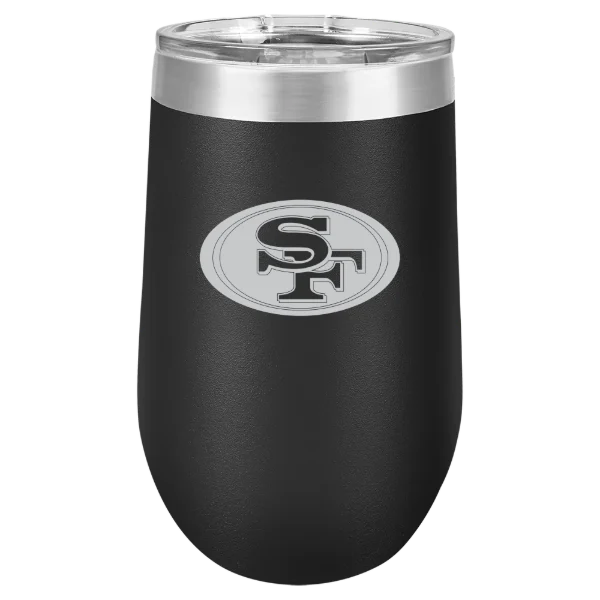 San Francisco 49ers Polar Camel 16 oz. Stemless Wine Tumbler