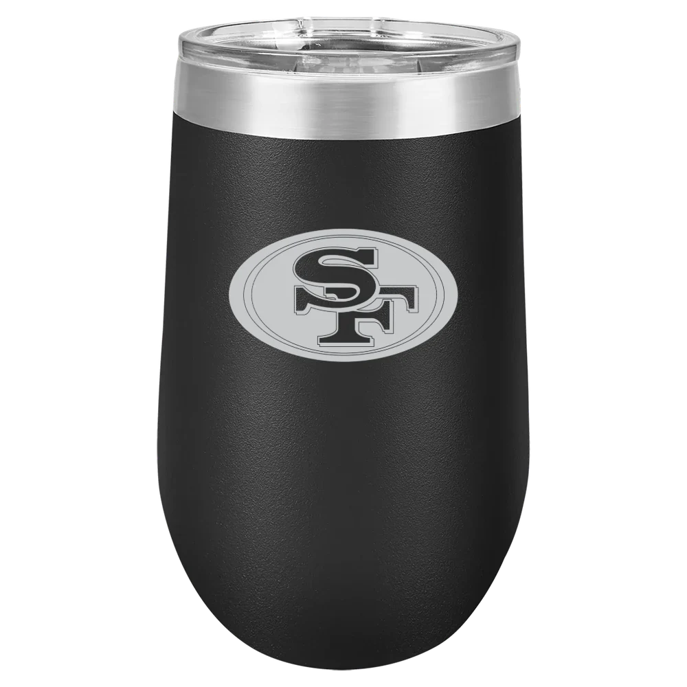 San Francisco 49ers Polar Camel 16 oz. Stemless Wine Tumbler