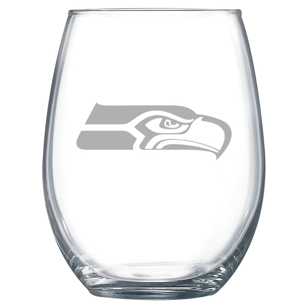 Seattle Seahawks Polar Camel 15 oz. Stemless Wine Glass