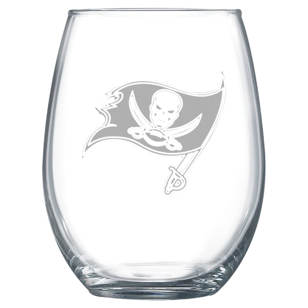 Tampa Bay Buccaneers Polar Camel 15 oz. Stemless Wine Glass