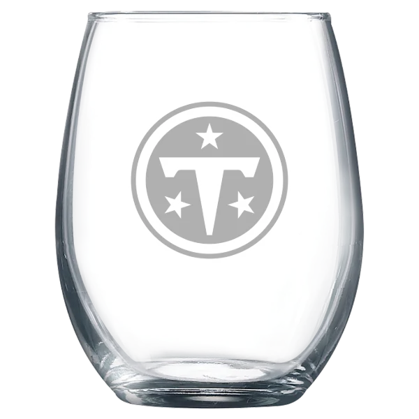 Tennessee Titans Polar Camel 9 oz. Stemless Wine Glass