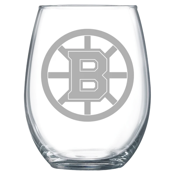 Boston Bruins Polar Camel 15 oz. Stemless Wine Glass