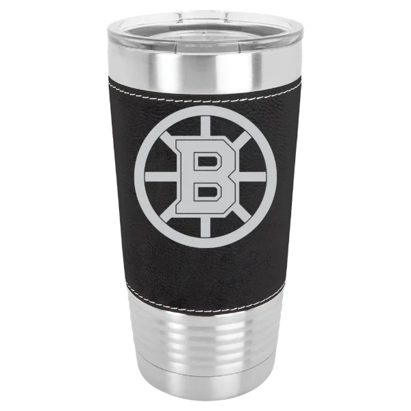Boston Bruins Polar Camel 20 oz. Leatherette Grip Tumbler with Standard Lid
