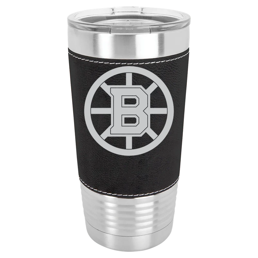 Boston Bruins Polar Camel 20 oz. Leatherette Grip Tumbler with Standard Lid