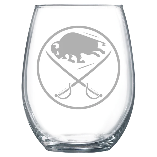 Buffalo Sabres Polar Camel 15 oz. Stemless Wine Glass